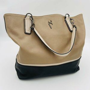 Simply Vera Wang Purse Handbag | Tan and Black
